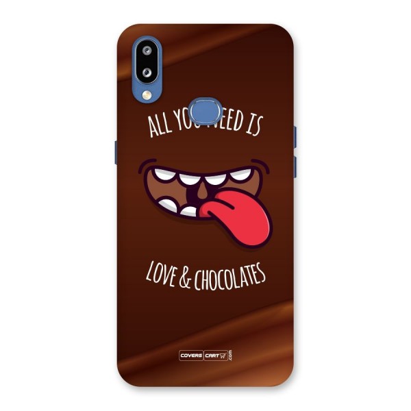 Love and Chocolates Back Case for Galaxy M01s