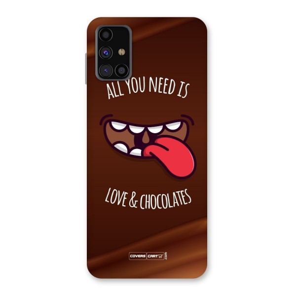 Love and Chocolates Back Case for Galaxy M31s