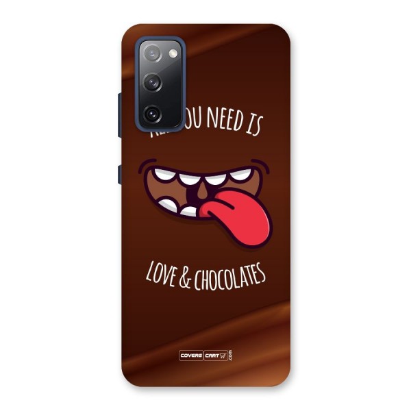 Love and Chocolates Back Case for Galaxy S20 FE