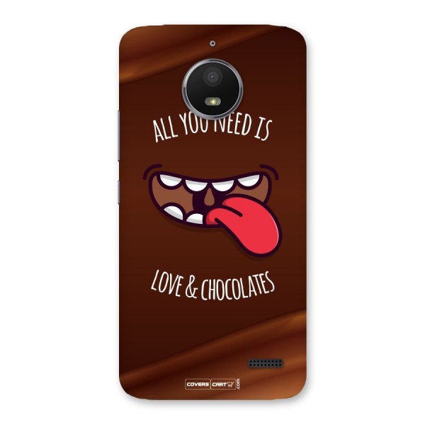 Love and Chocolates Back Case for Moto E4