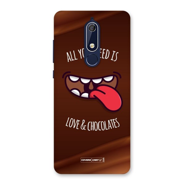 Love and Chocolates Back Case for Nokia 5.1