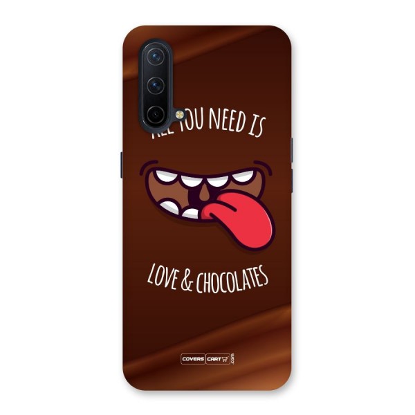 Love and Chocolates Back Case for OnePlus Nord CE 5G