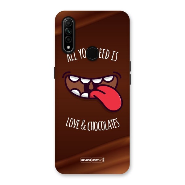 Love and Chocolates Back Case for Oppo A31