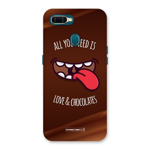 Love and Chocolates Back Case for Oppo A7