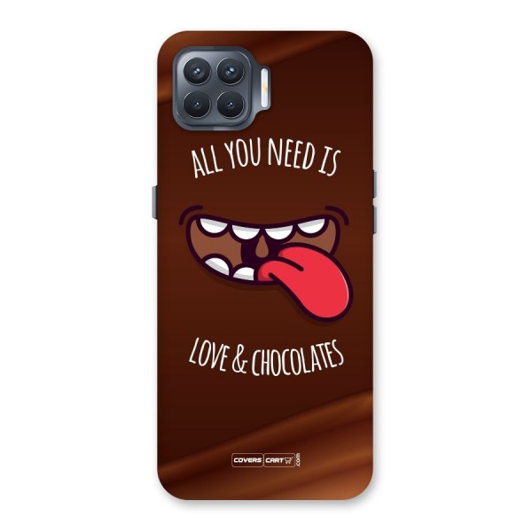 Love and Chocolates Back Case for Oppo F17 Pro