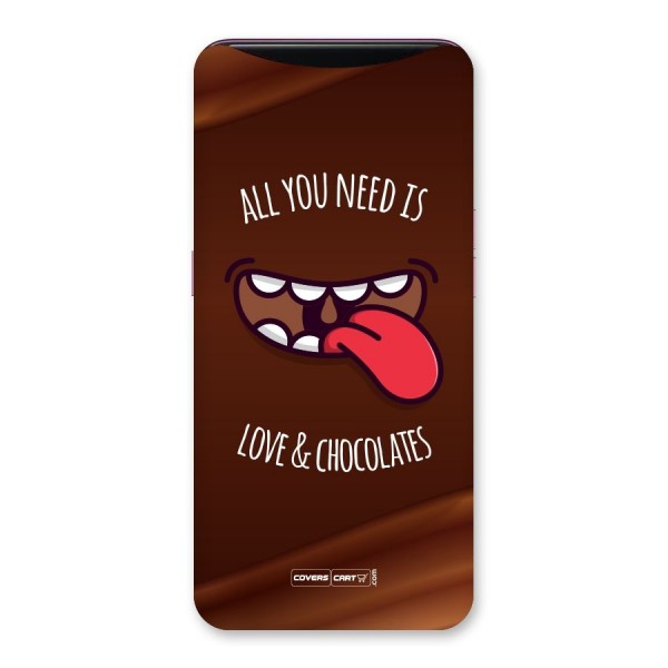 Love and Chocolates Back Case for Oppo Find X