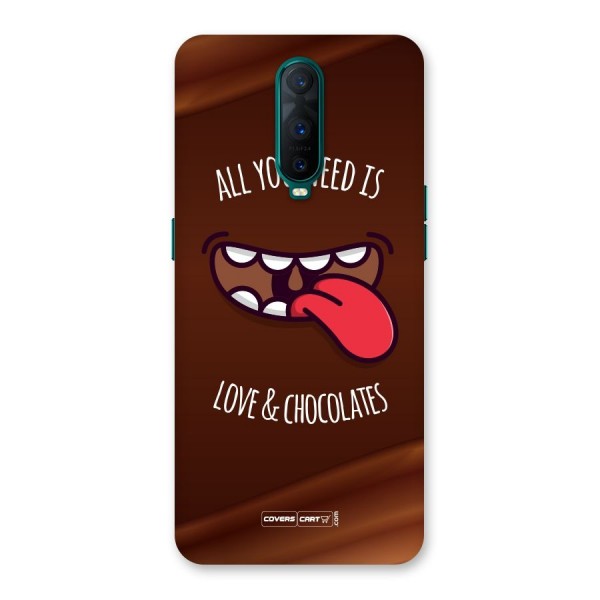 Love and Chocolates Back Case for Oppo R17 Pro