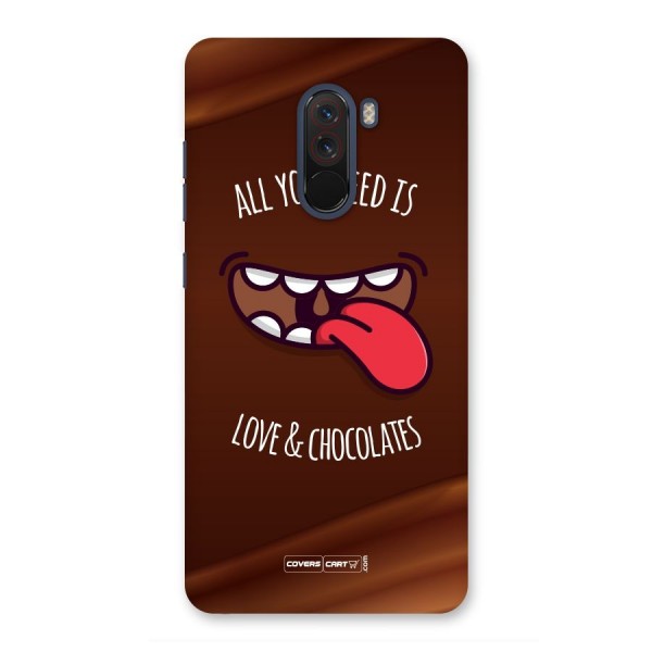 Love and Chocolates Back Case for Poco F1