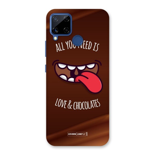 Love and Chocolates Back Case for Realme Narzo 30A