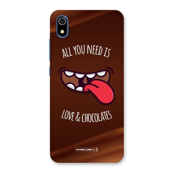 Love and Chocolates Back Case for Redmi 7A