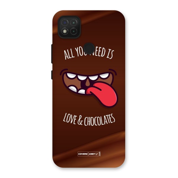 Love and Chocolates Back Case for Redmi 9C