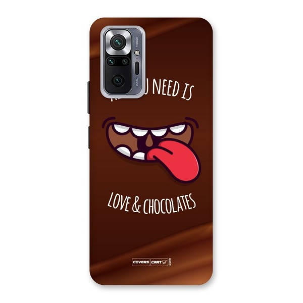 Love and Chocolates Back Case for Redmi Note 10 Pro