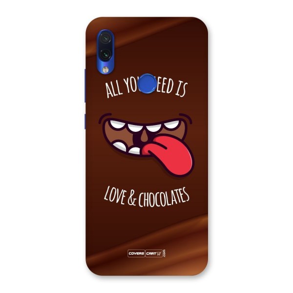 Love and Chocolates Back Case for Redmi Note 7