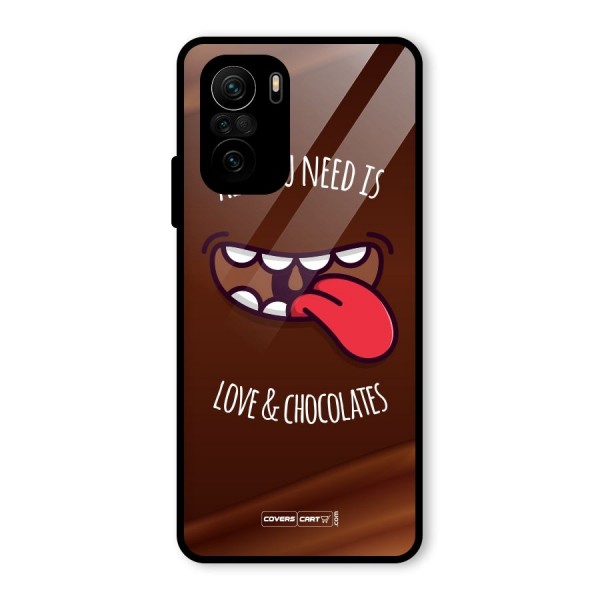 Love and Chocolates Glass Back Case for Mi 11x