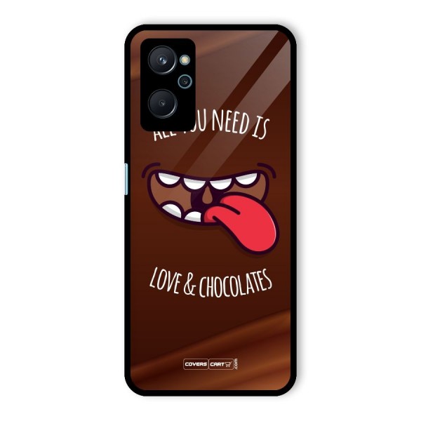 Love and Chocolates Glass Back Case for Realme 9i