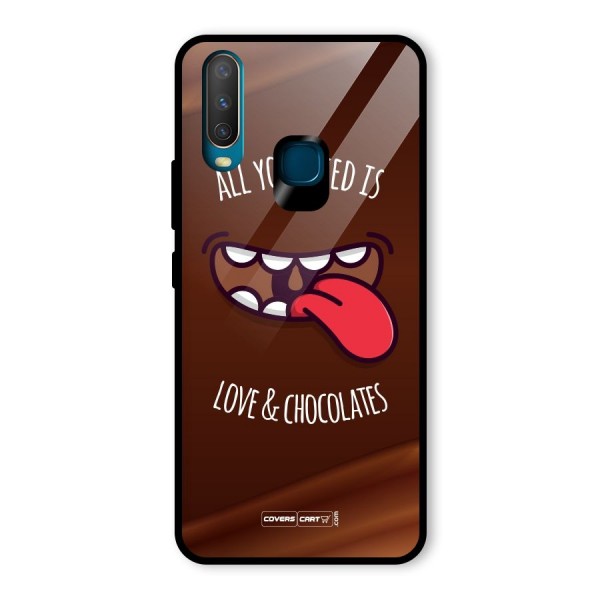 Love and Chocolates Glass Back Case for Vivo Y15