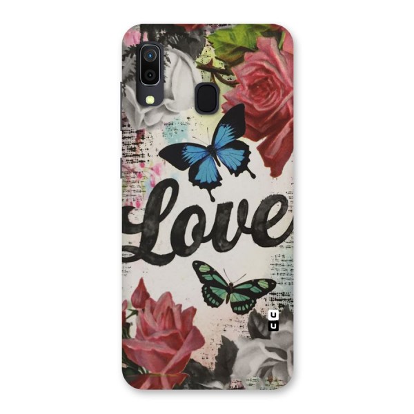 Lovely Butterfly Love Back Case for Galaxy A20