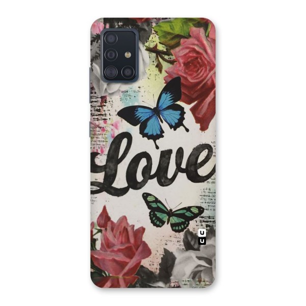 Lovely Butterfly Love Back Case for Galaxy A51