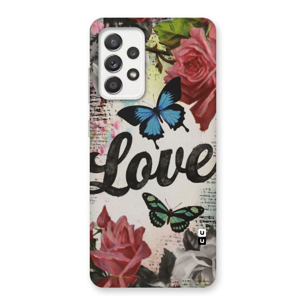 Lovely Butterfly Love Back Case for Galaxy A52