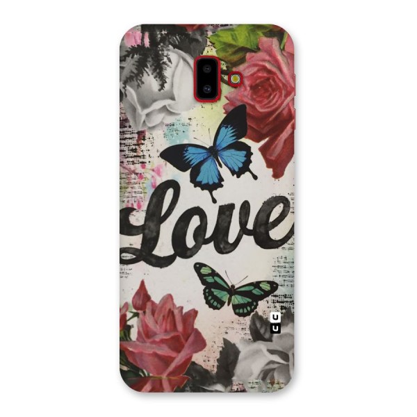 Lovely Butterfly Love Back Case for Galaxy J6 Plus