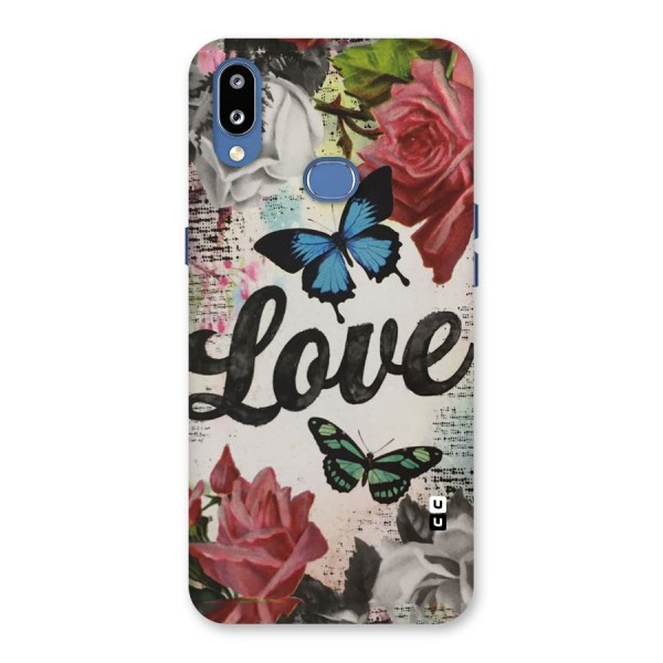 Lovely Butterfly Love Back Case for Galaxy M01s