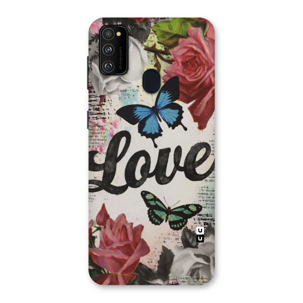 Lovely Butterfly Love Back Case for Galaxy M21