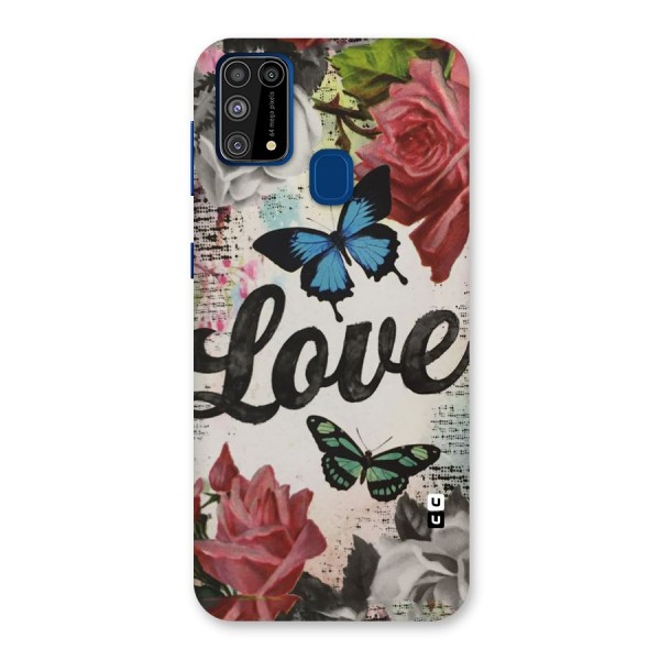 Lovely Butterfly Love Back Case for Galaxy M31