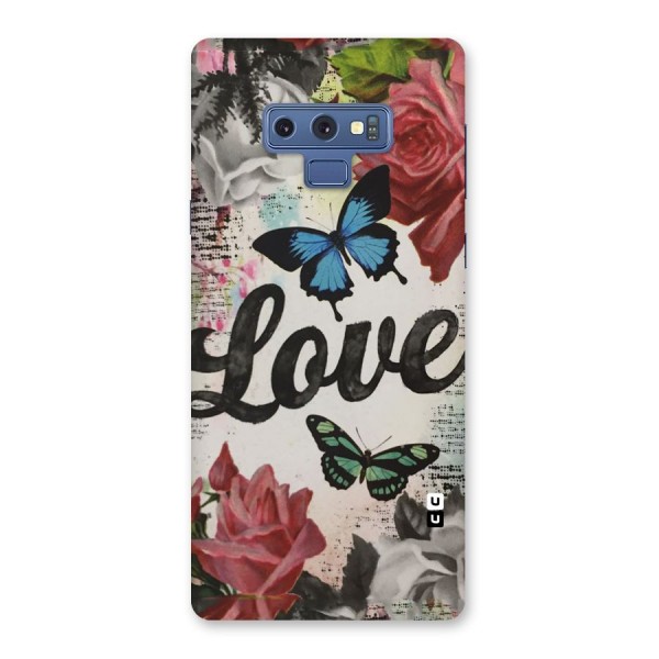 Lovely Butterfly Love Back Case for Galaxy Note 9