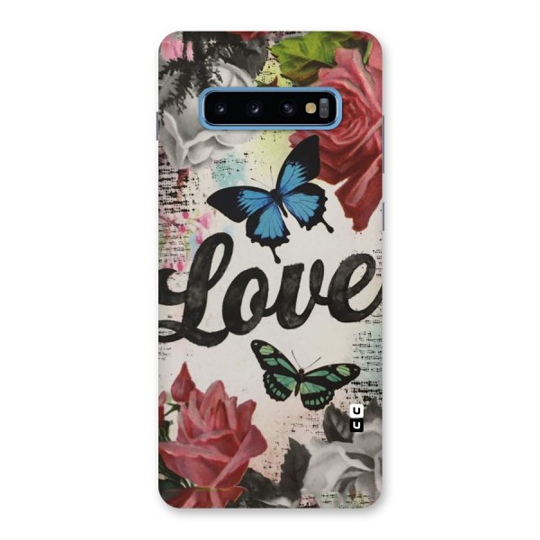 Lovely Butterfly Love Back Case for Galaxy S10 Plus