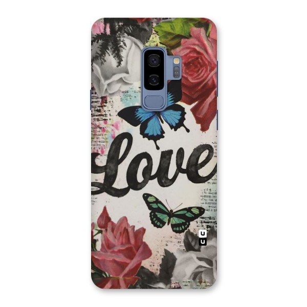 Lovely Butterfly Love Back Case for Galaxy S9 Plus