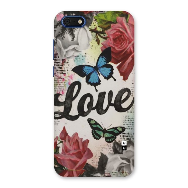 Lovely Butterfly Love Back Case for Honor 7s