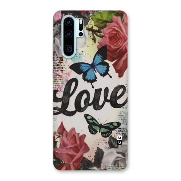 Lovely Butterfly Love Back Case for Huawei P30 Pro