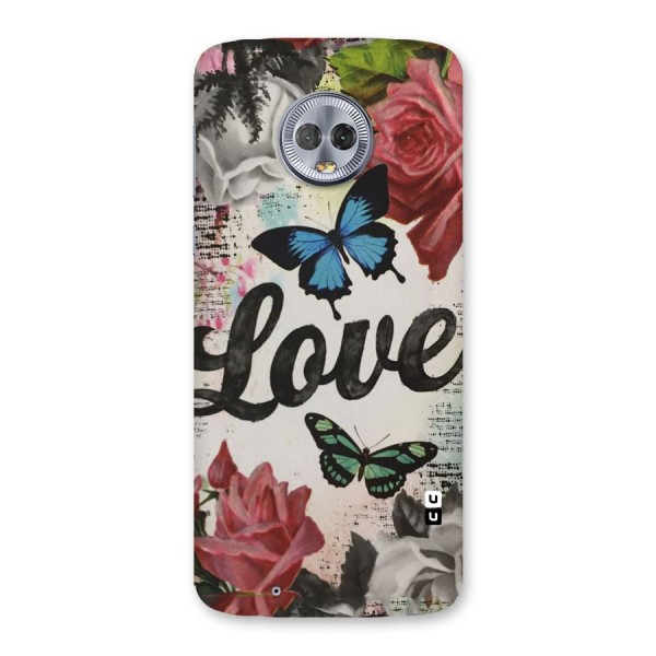 Lovely Butterfly Love Back Case for Moto G6