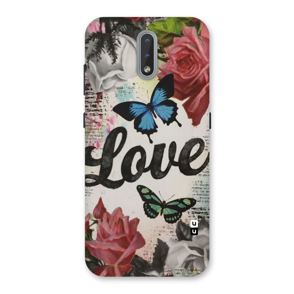 Lovely Butterfly Love Back Case for Nokia 2.3