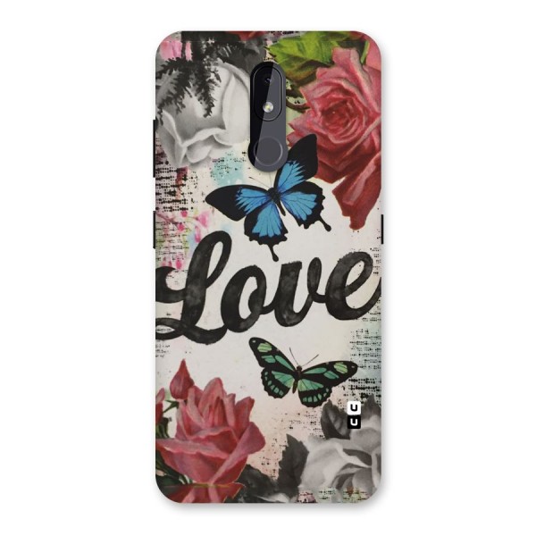 Lovely Butterfly Love Back Case for Nokia 3.2