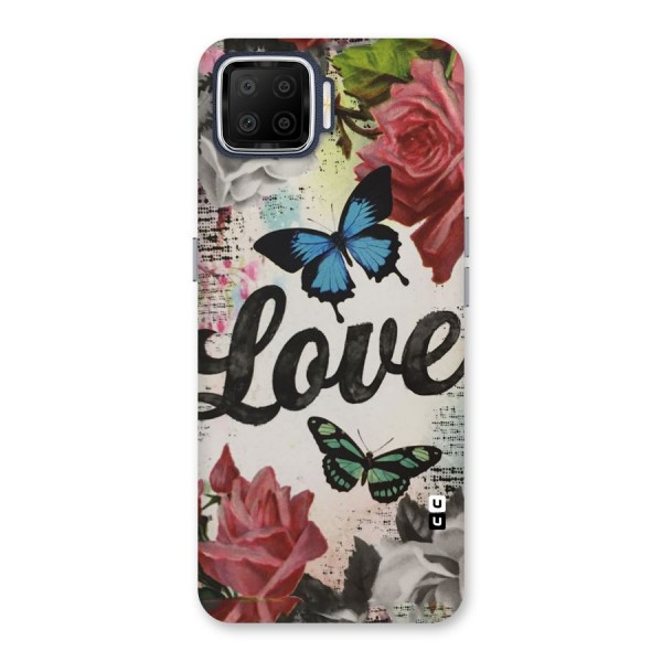 Lovely Butterfly Love Back Case for Oppo F17