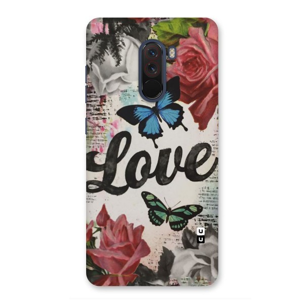 Lovely Butterfly Love Back Case for Poco F1