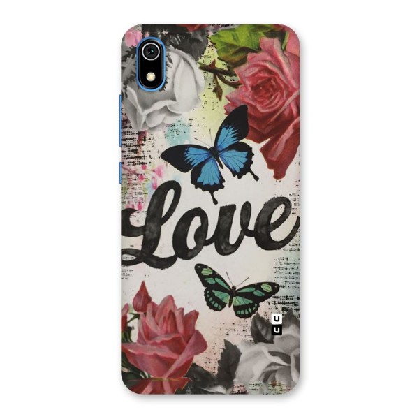 Lovely Butterfly Love Back Case for Redmi 7A