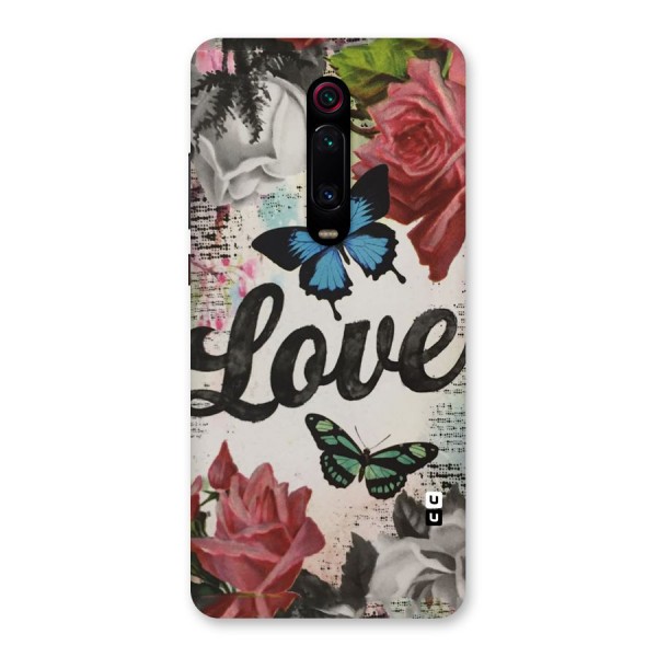 Lovely Butterfly Love Back Case for Redmi K20 Pro