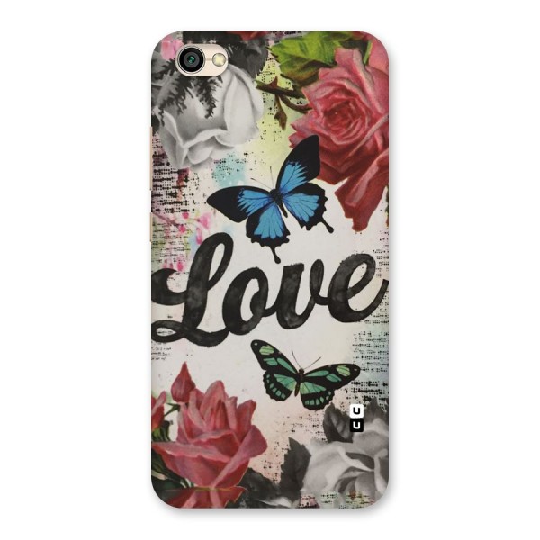 Lovely Butterfly Love Back Case for Redmi Y1 Lite