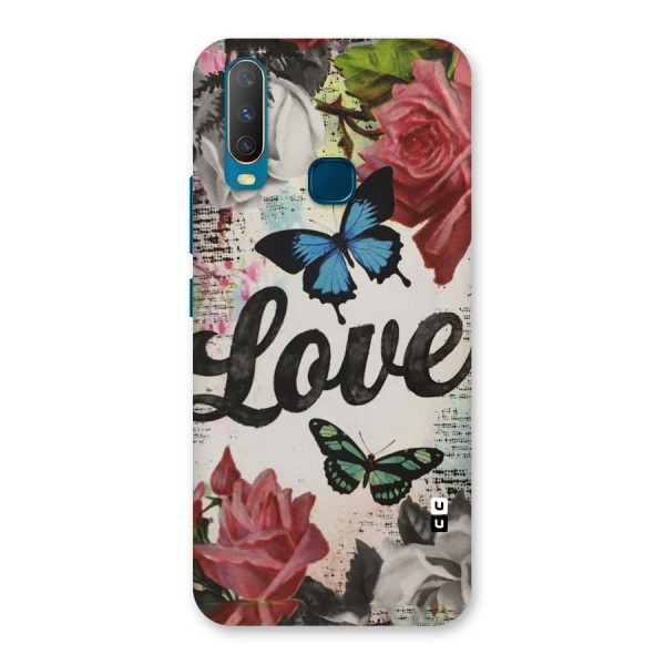 Lovely Butterfly Love Back Case for Vivo U10