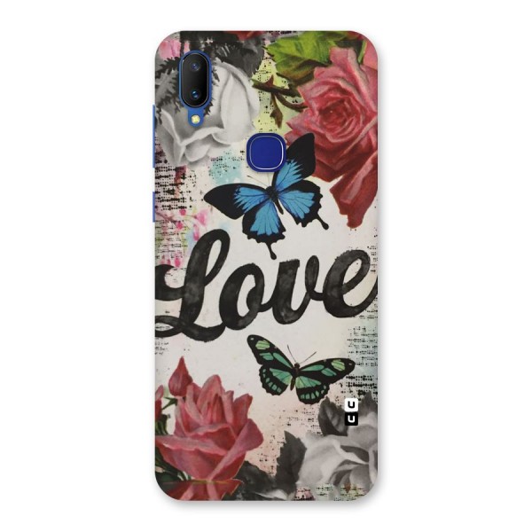 Lovely Butterfly Love Back Case for Vivo V11