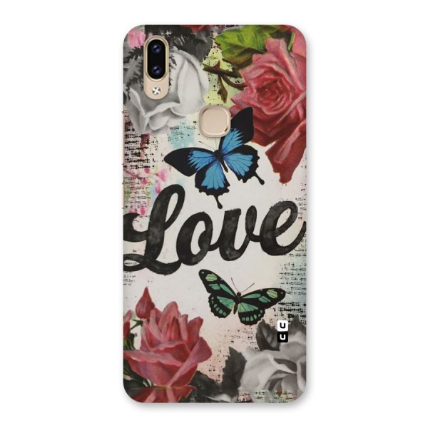 Lovely Butterfly Love Back Case for Vivo V9