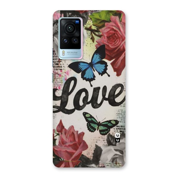 Lovely Butterfly Love Back Case for Vivo X60 Pro