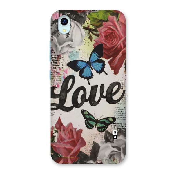 Lovely Butterfly Love Back Case for Vivo Y1s