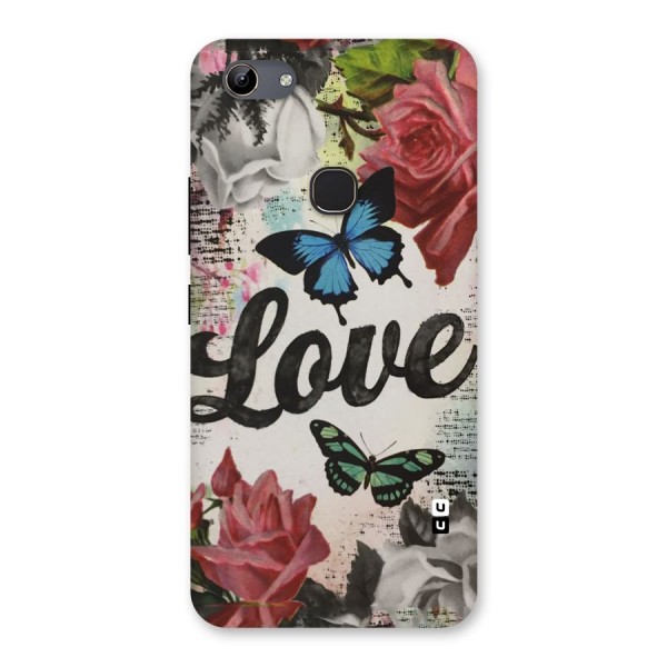 Lovely Butterfly Love Back Case for Vivo Y81