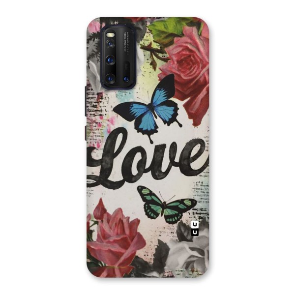 Lovely Butterfly Love Back Case for Vivo iQOO 3