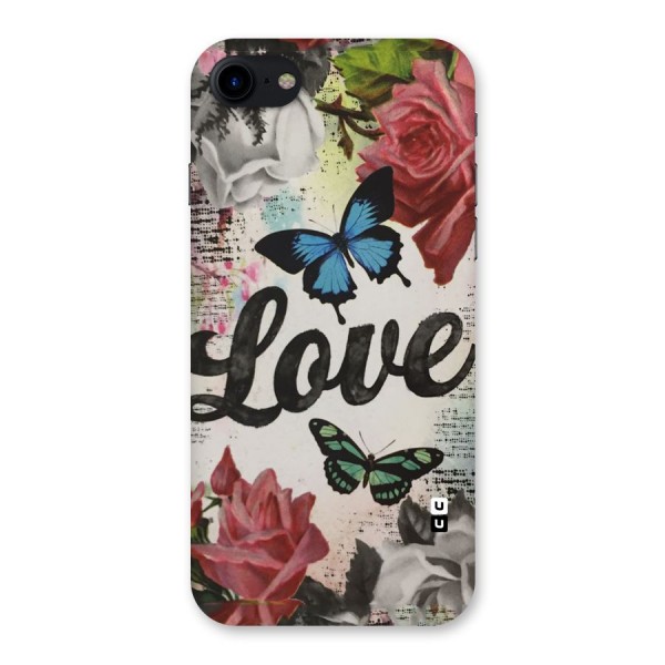 Lovely Butterfly Love Back Case for iPhone SE 2020