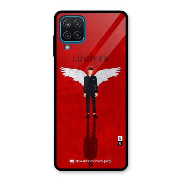 Lucifer Archangel Shadow Glass Back Case for Galaxy A12