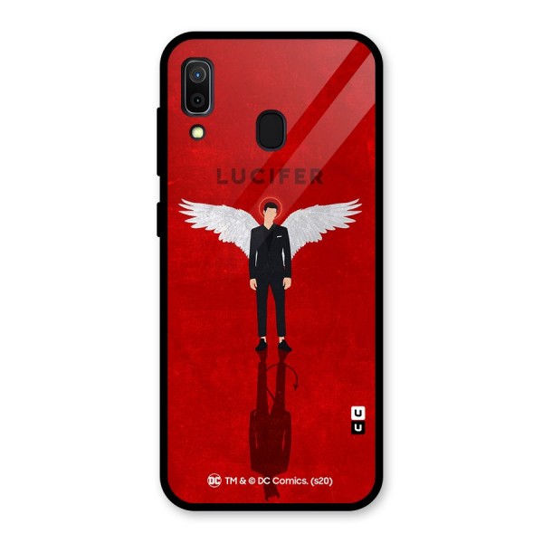 Lucifer Archangel Shadow Glass Back Case for Galaxy A30